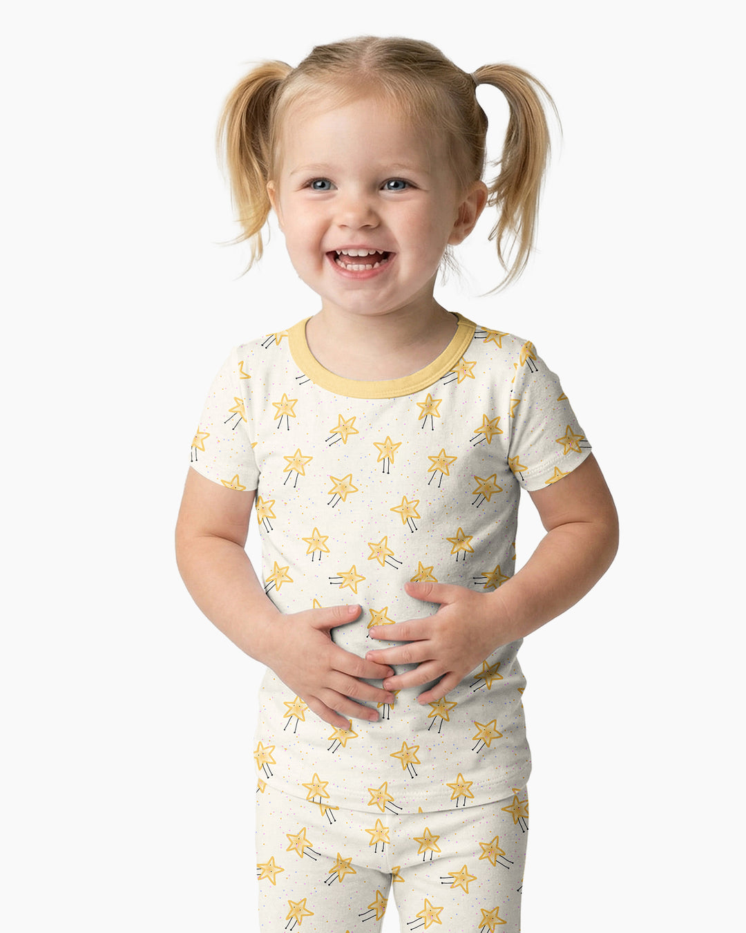 Zweiteiliges, kurzärmliges Pyjama-Set mit Marienkäfern