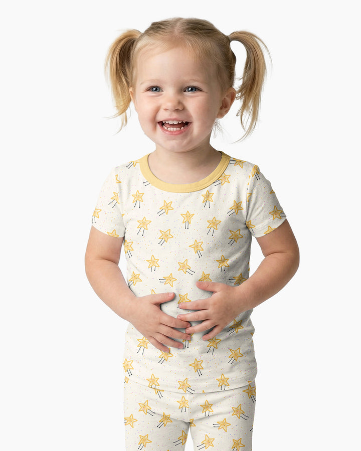 Zweiteiliges, kurzärmliges Pyjama-Set mit Marienkäfern