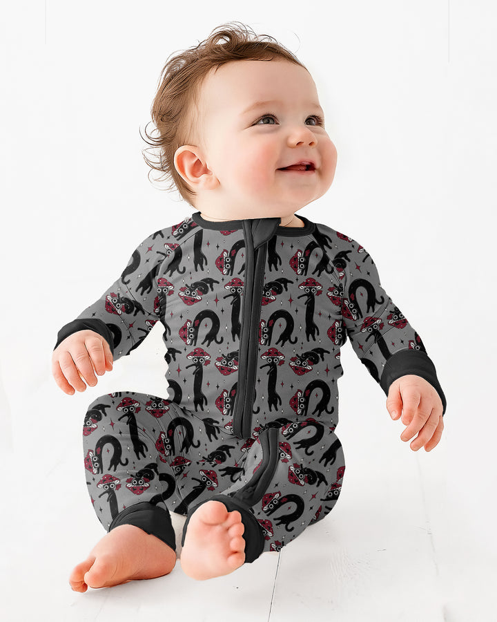 Mushroom Cat Mischief Bamboo Convertible Zippy