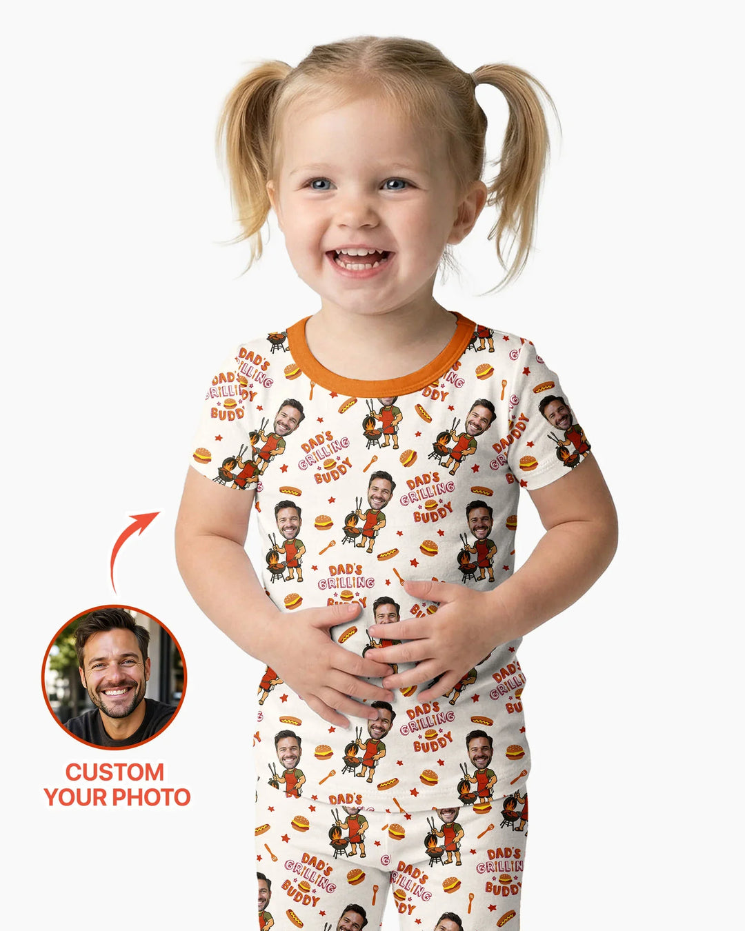 Zweiteiliges, kurzärmliges Pyjama-Set mit Marienkäfern