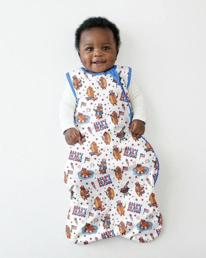 Hot Dog Patriotic Bamboo Sleep Bag