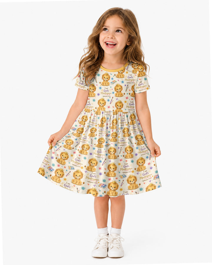 I Am God's Masterpiece Bamboo Twirl Dress