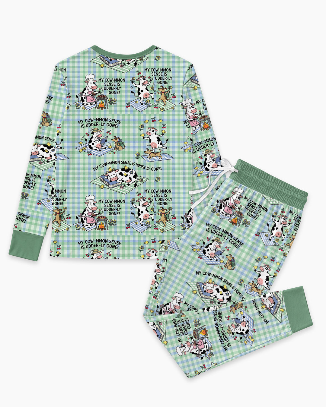 Common Sense Is Udderly Gone Bamboo Women Pajama Set