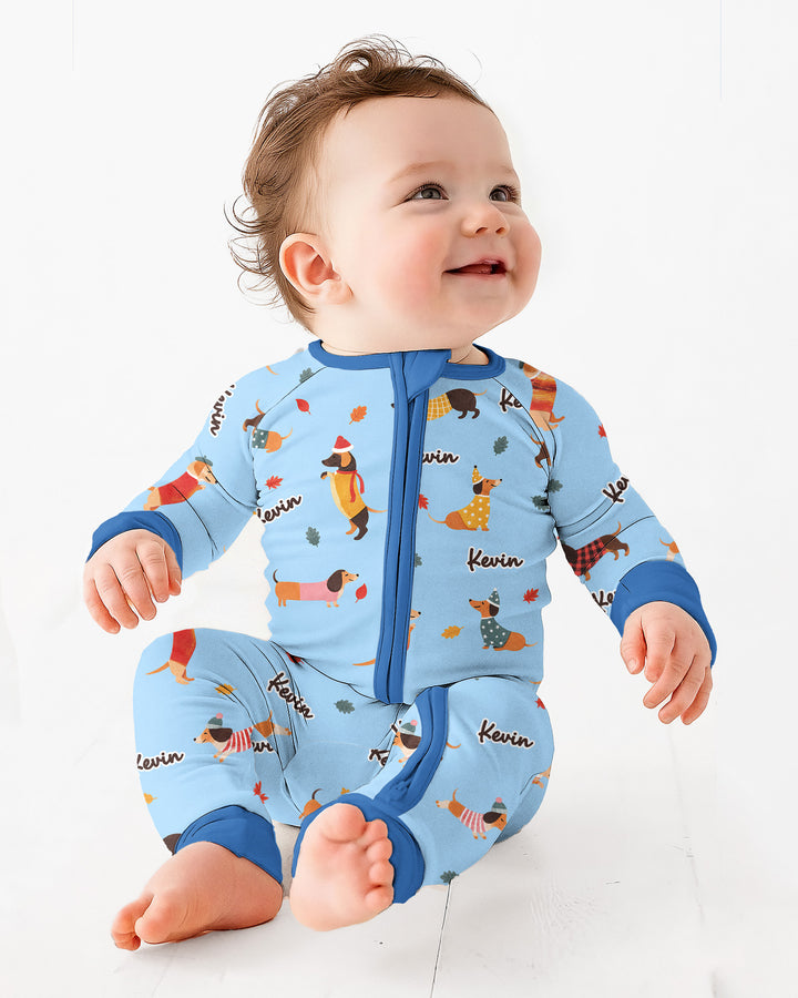 Autumn Dachshund Kids Bamboo Convertible Zippy