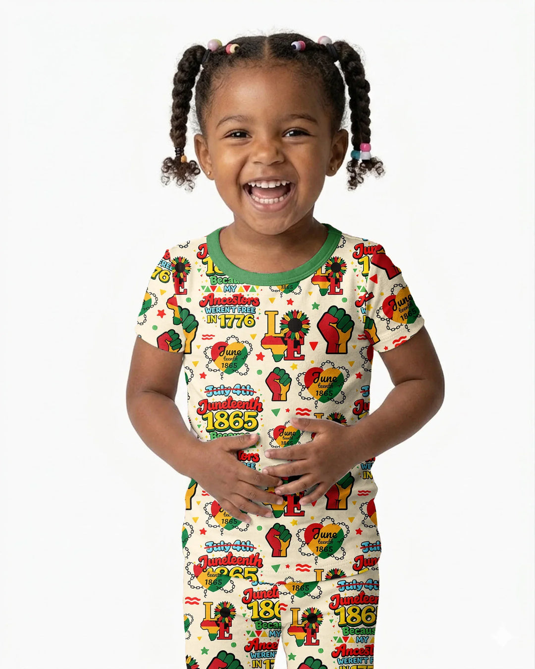 Conjunto de pijama de dos piezas de manga corta de bambú