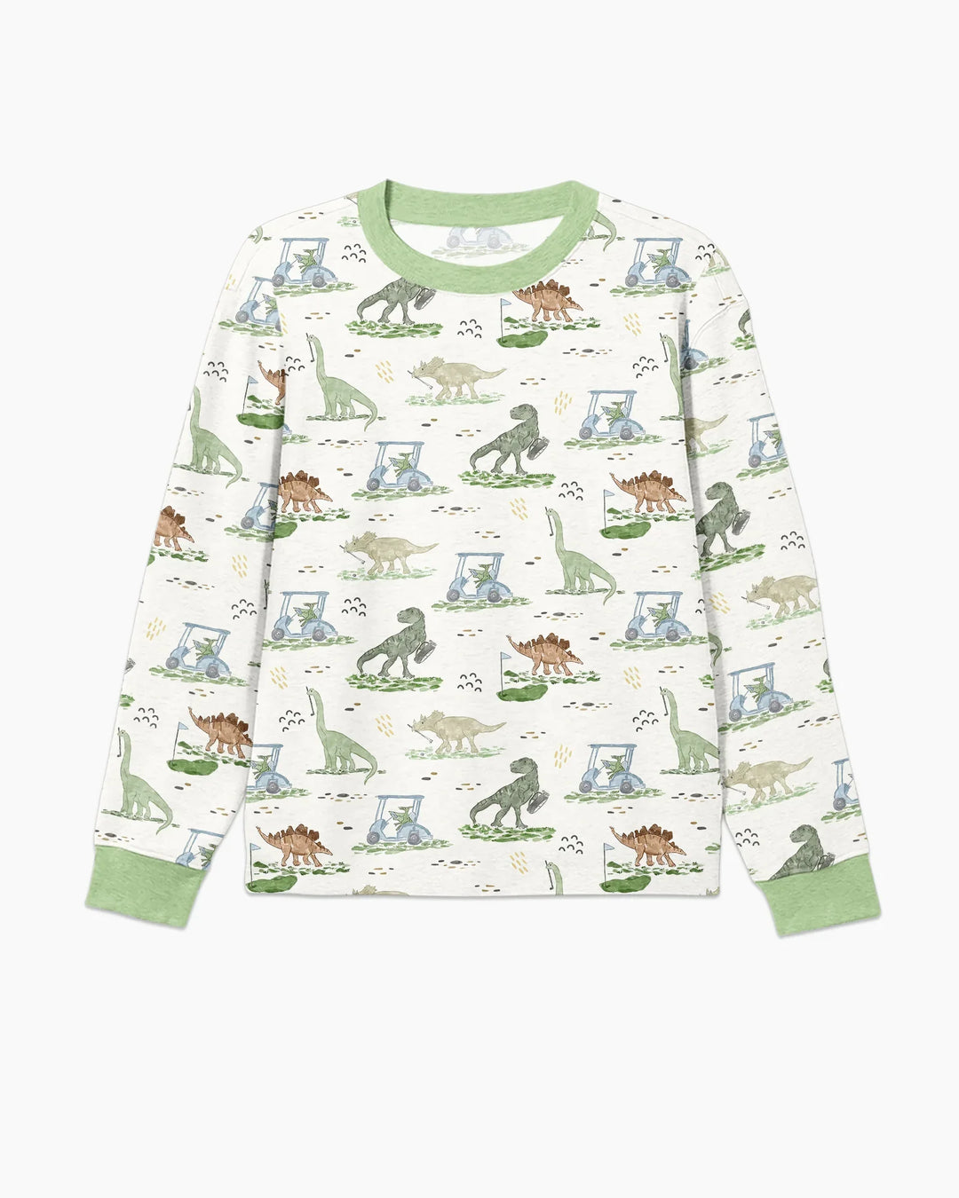 Dinos On The Green Daddy & Me Matching Bamboo Men's Pajama Set