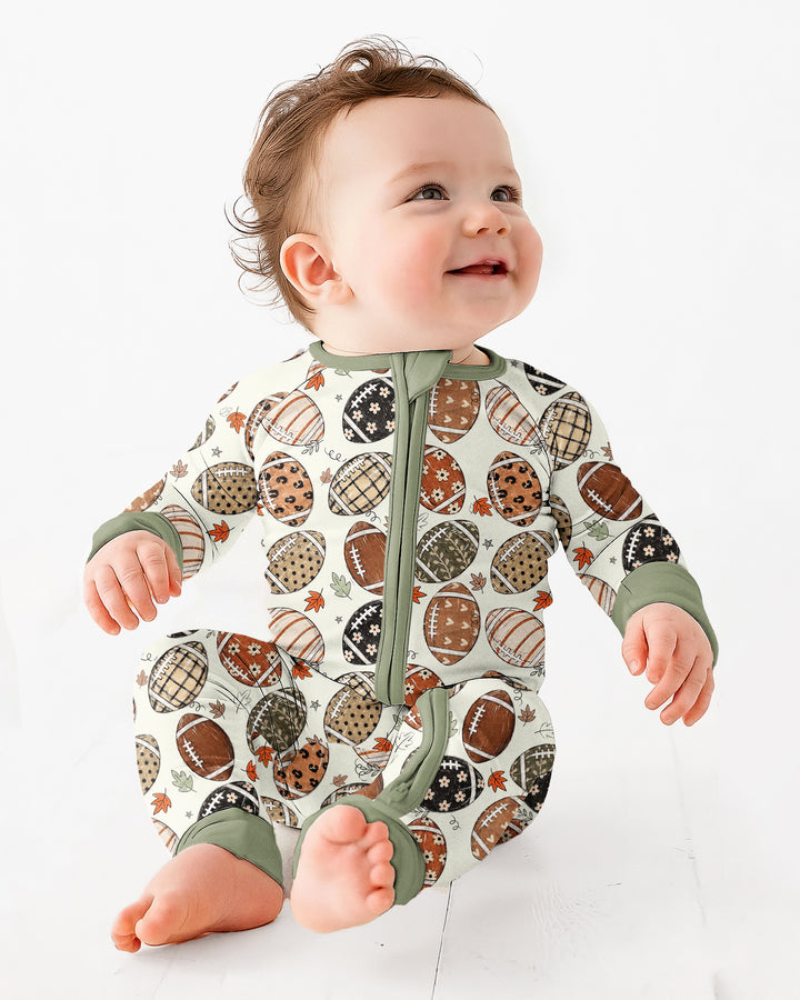 Boho Football Bamboo Convertible Zippy
