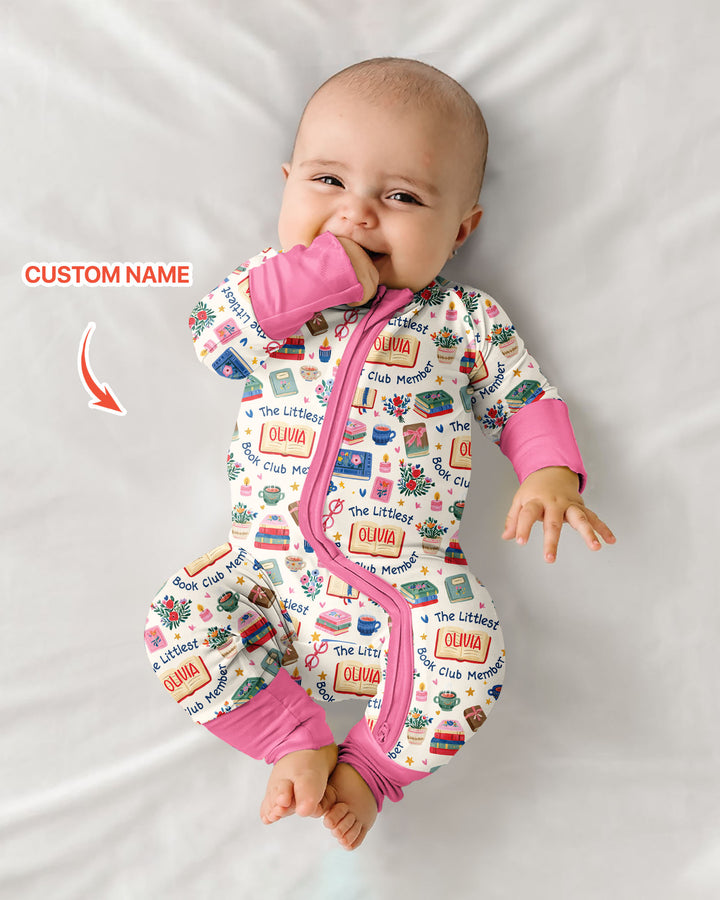 The Littlest Book Club Member Custom Name Bamboo Convertible Zippy
