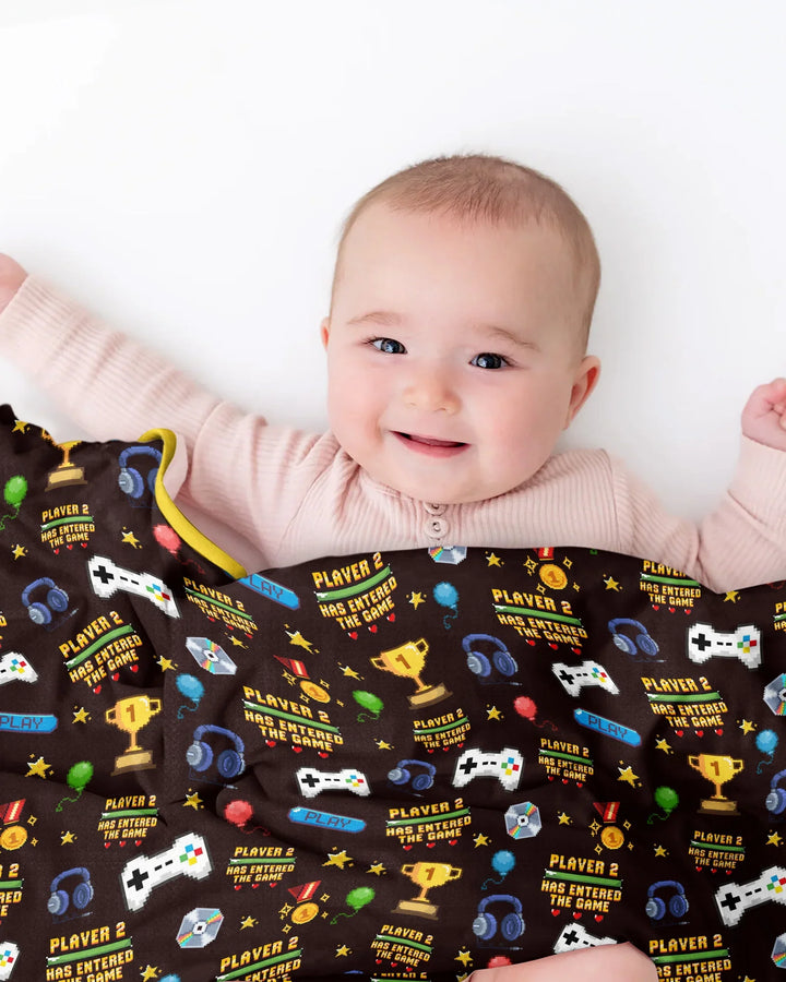 Leveled Up Daddy & Me Matching Bamboo Blanket