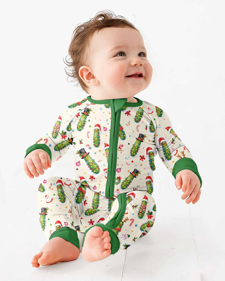 Funny Christmas Pickle Bamboo Convertible Zippy