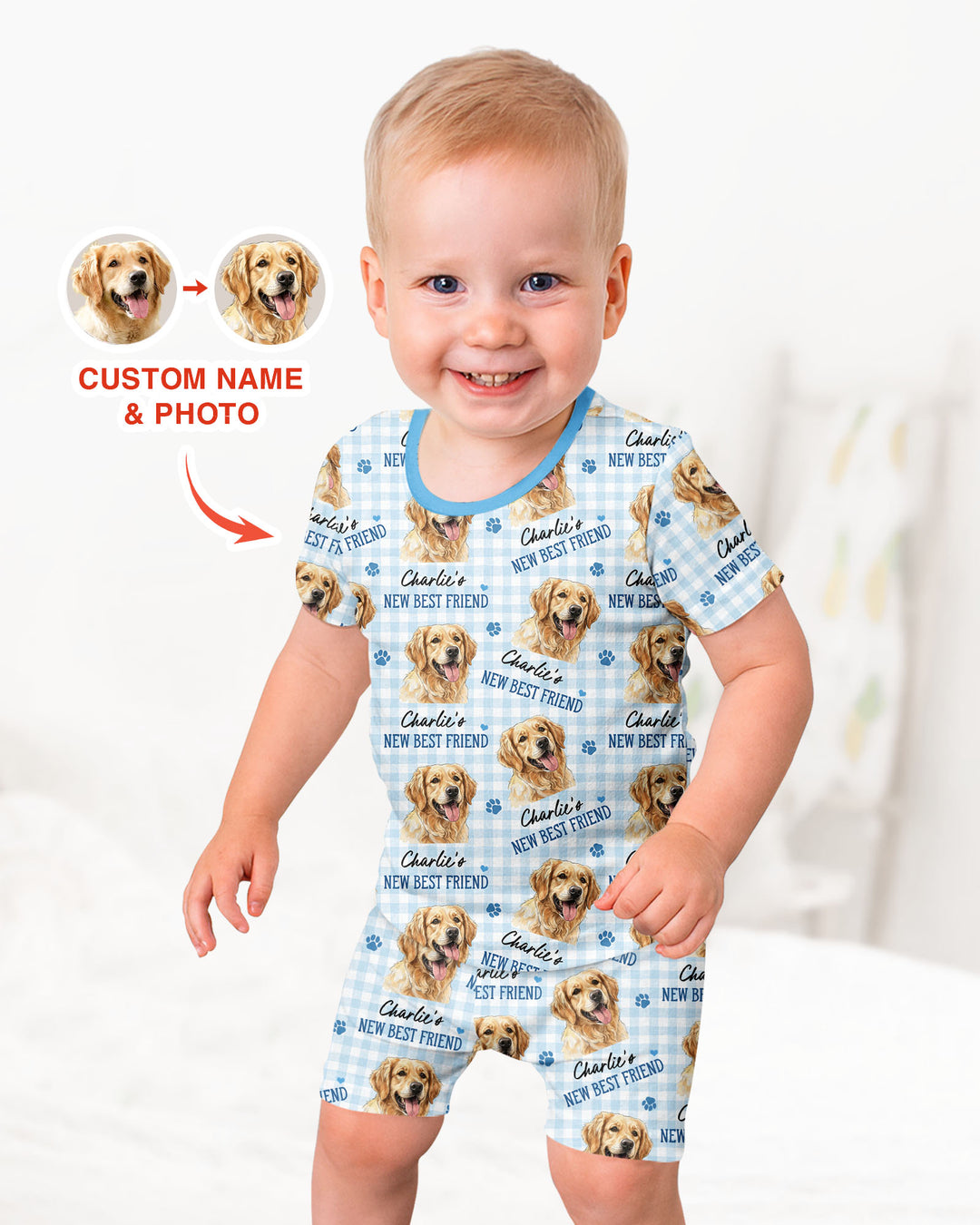 New Best Friend Bamboo Two Piece Short Sleeve Shorts Pajama Set
