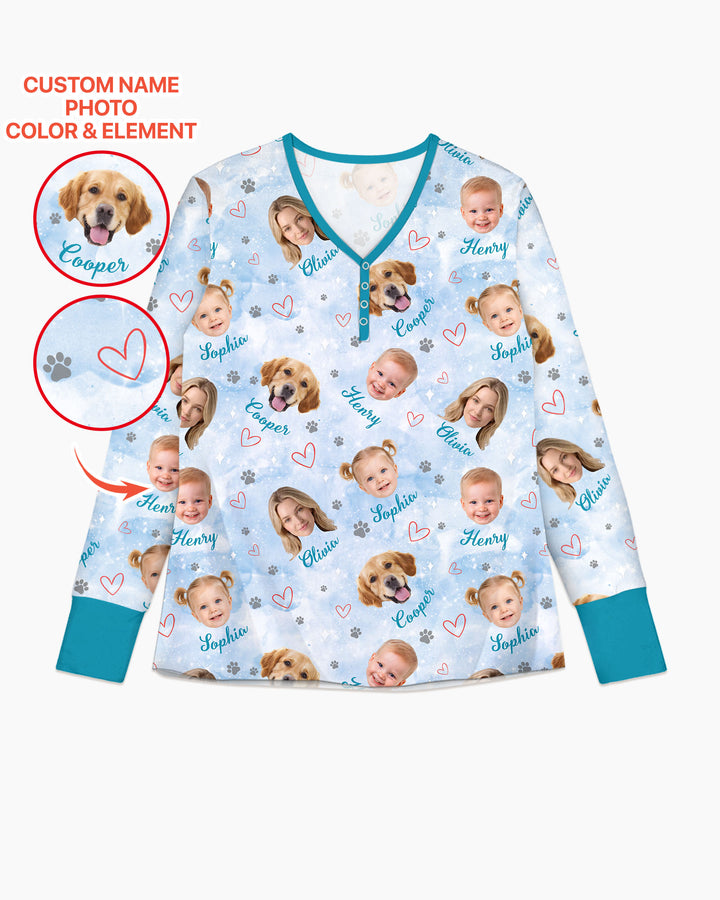 Personalized Family Matching Bamboo Women Pajama Set