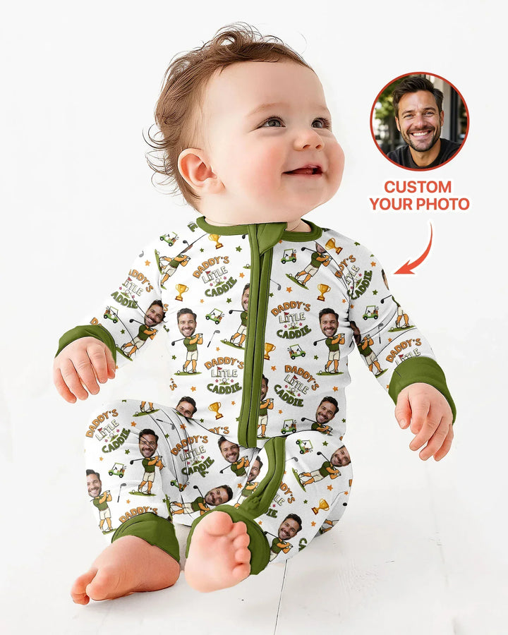 Custom Photo Daddy's Little Caddie Daddy & Me Matching Bamboo Convertible Zippy