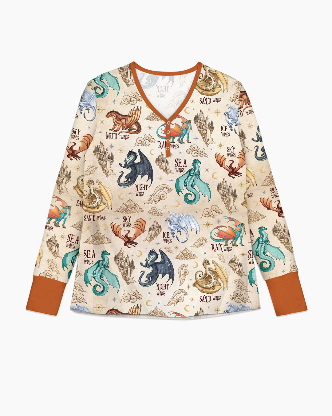 Elemental Dragons Bamboo Women Pajama Set