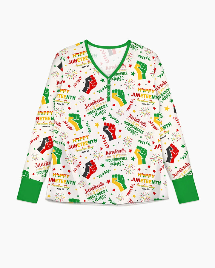Plantilla de conjunto de pijama de mujer de bambú