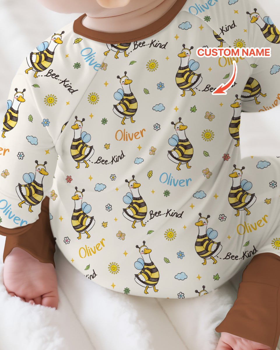 Custom Name Bee Kind The Goose Bamboo Convertible Zippy