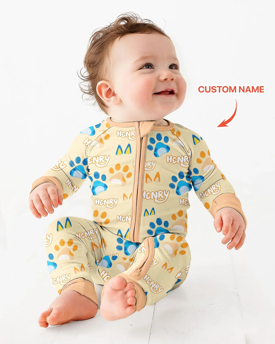Gerippte Babykleidung mit individuellem Foto - Weich &amp; Skizzenhaft