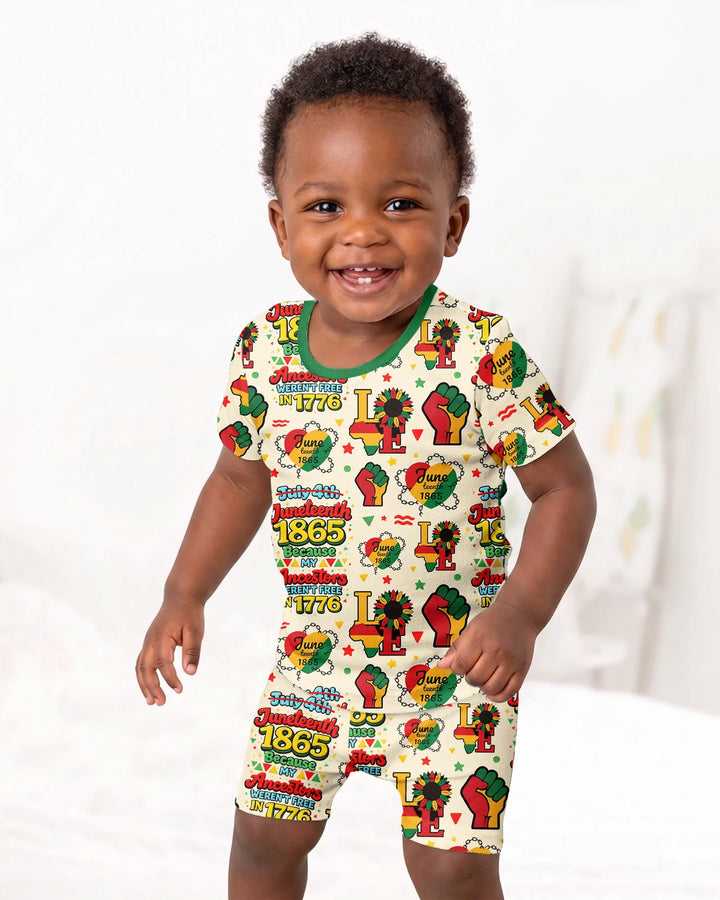 Template Zweiteiliges Pyjama-Set mit kurzen Ärmeln und Shorts