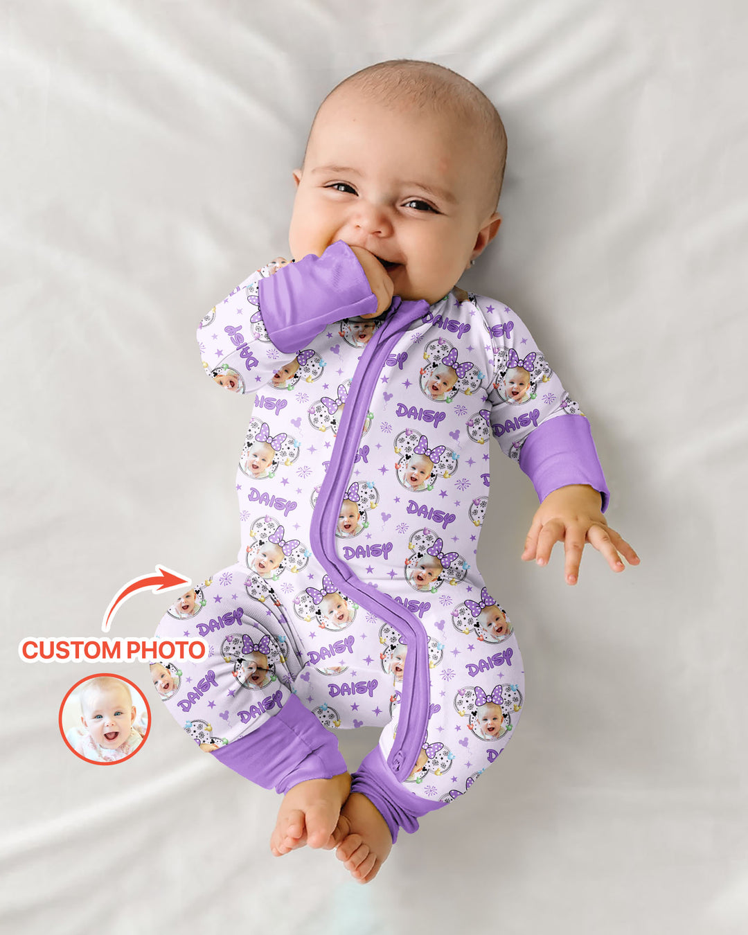 Custom Photo Little Princess Bamboo Convertible Zippy