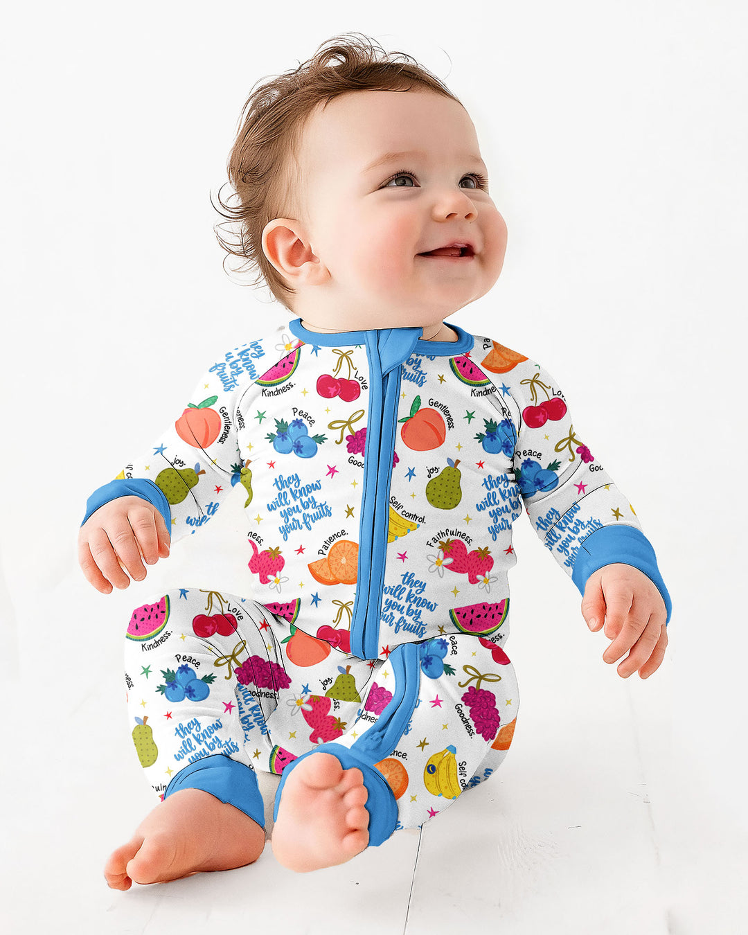 Gerippte Babykleidung mit individuellem Foto - Weich &amp; Skizzenhaft
