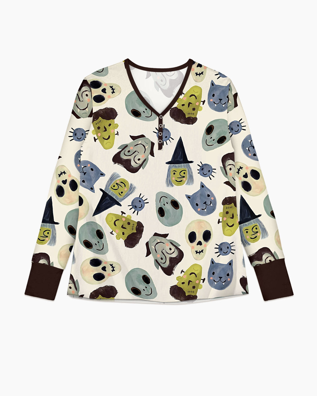 Halloween Face Bamboo Women Pajama Set