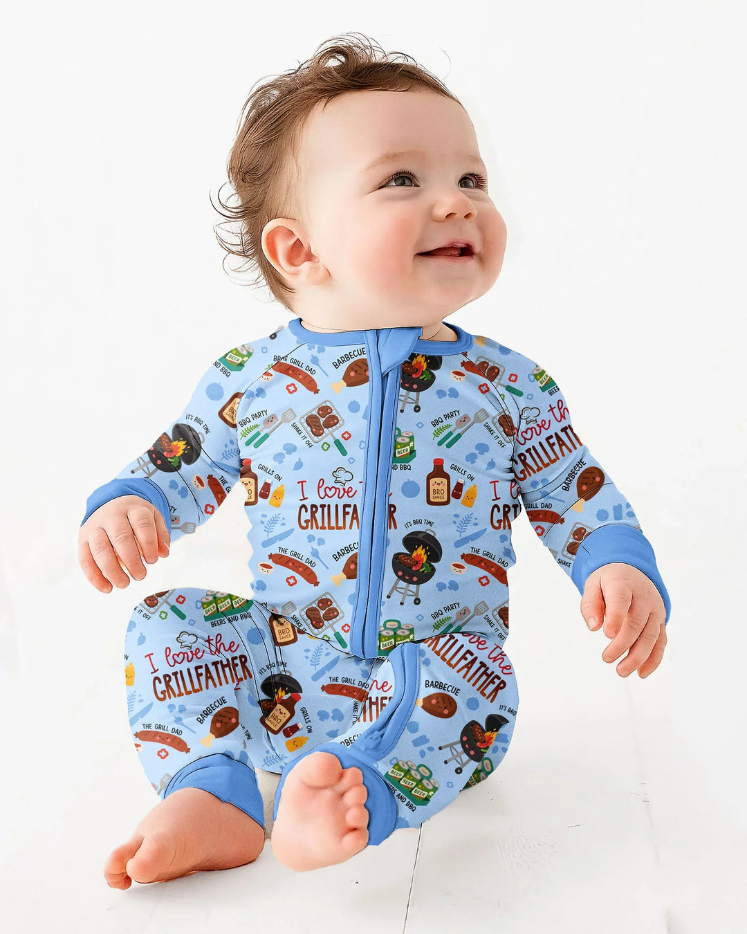 Gerippte Babykleidung mit individuellem Foto - Weich &amp; Skizzenhaft