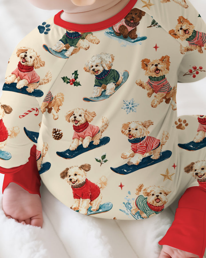 Snowboarding Dogs Bamboo Convertible Zippy