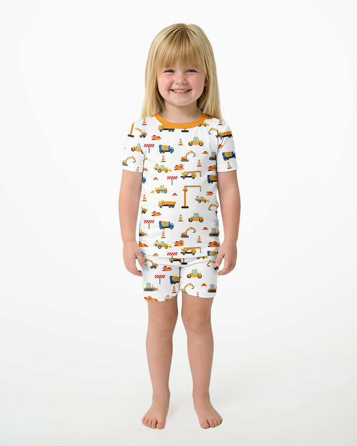 Konstruktion Bambus Zweiteiliger Kurzarm-Shorts-Pyjama-Set