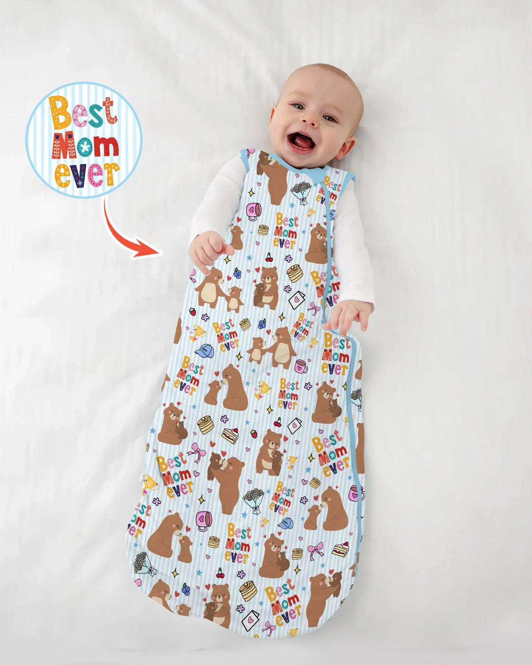 Best Mama Bear Ever Family Matching Bamboo Sleep Bag