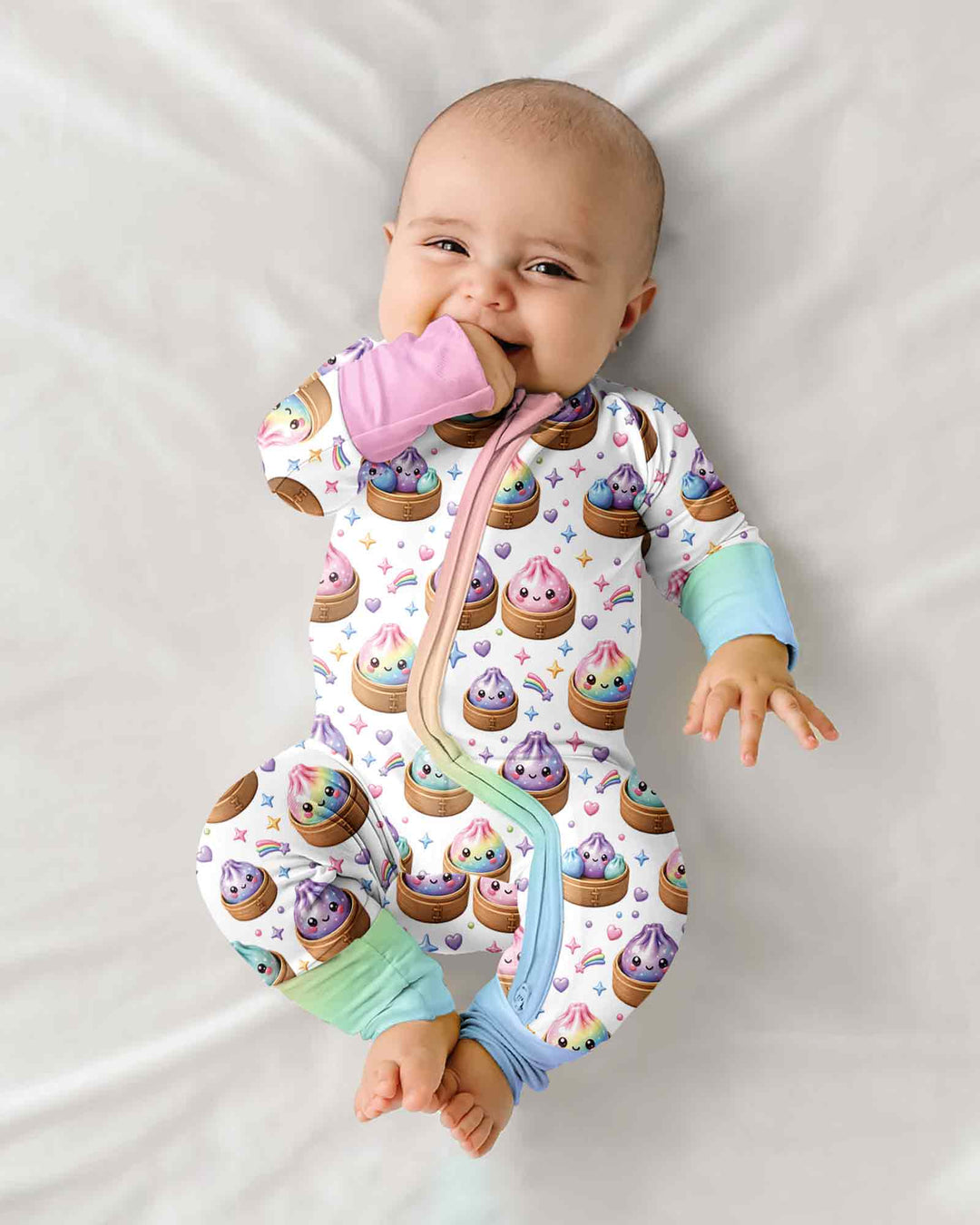Cute Glitter Dumpling Bamboo Convertible Zippy