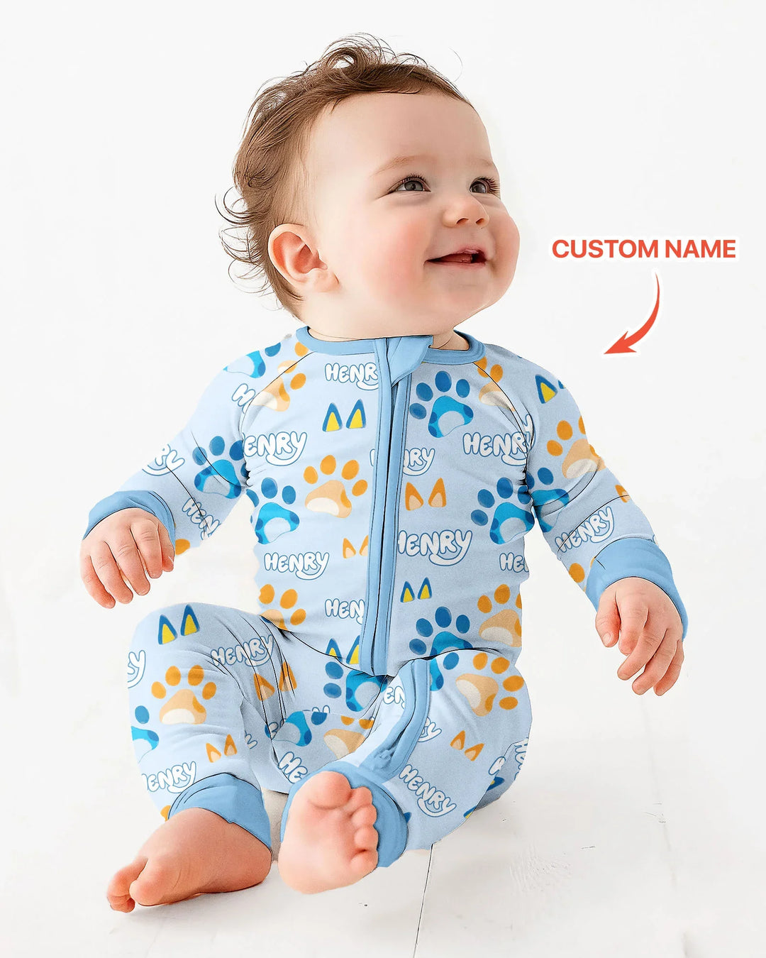 Gerippte Babykleidung mit individuellem Foto - Weich &amp; Skizzenhaft