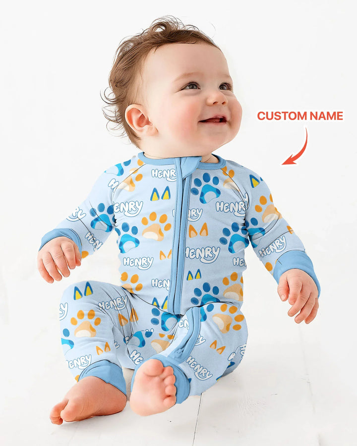 Gerippte Babykleidung mit individuellem Foto - Weich &amp; Skizzenhaft