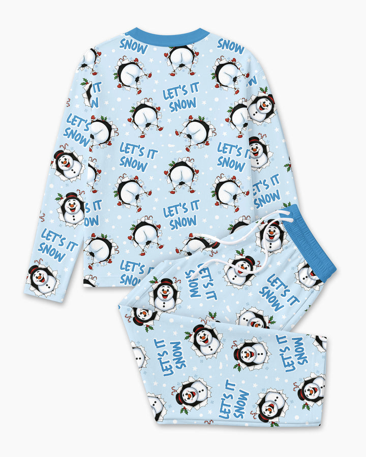 Funny Snowman Bamboo Men's Pajama Set