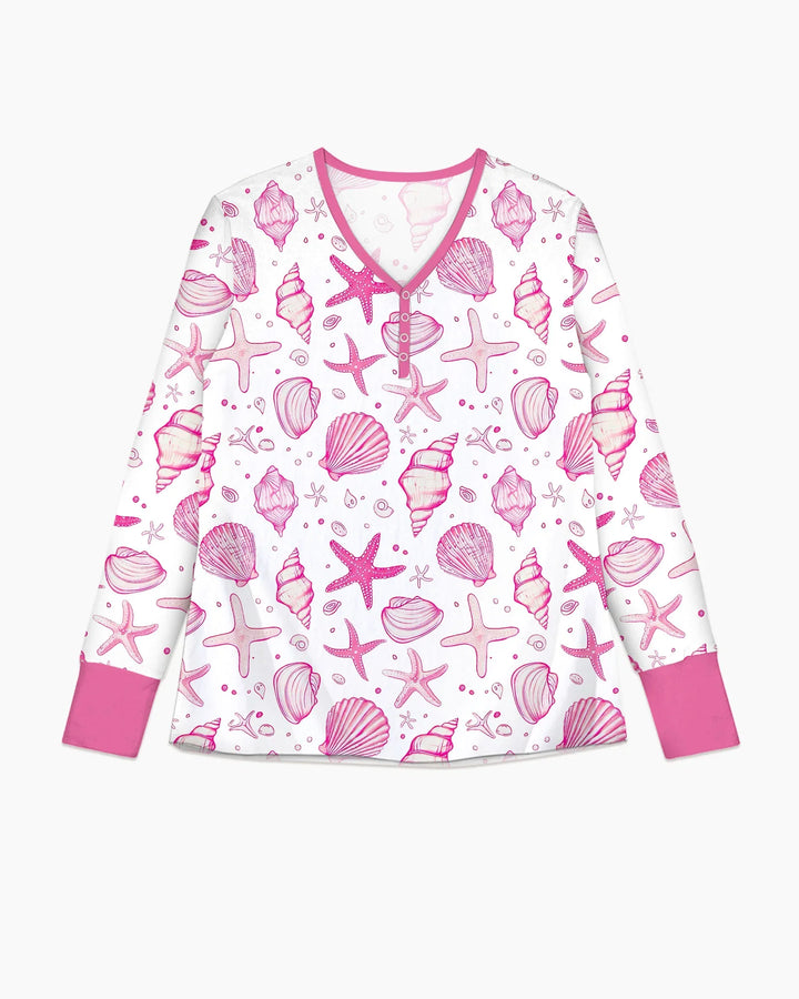 Coastal Charm Family Matching Bamboo Women Pajama Set