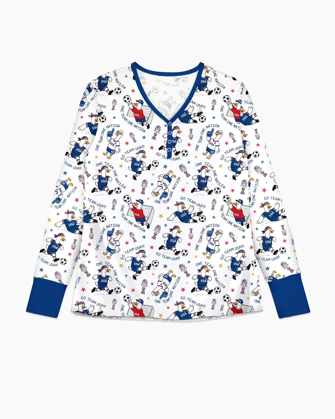 USA Soccer Goose Family Matching Bamboo Women Pajama Set