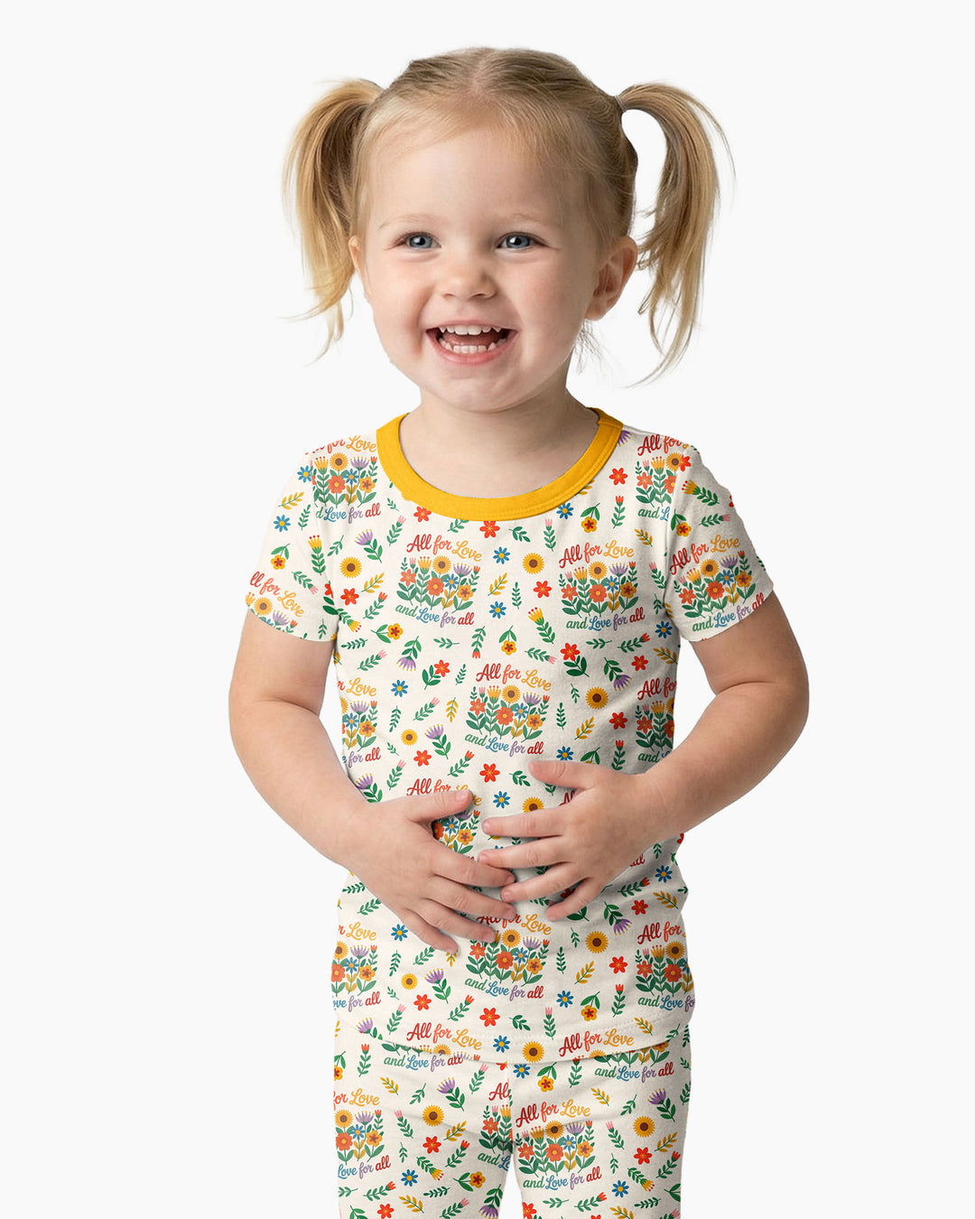 Zweiteiliges, kurzärmliges Pyjama-Set mit Marienkäfern