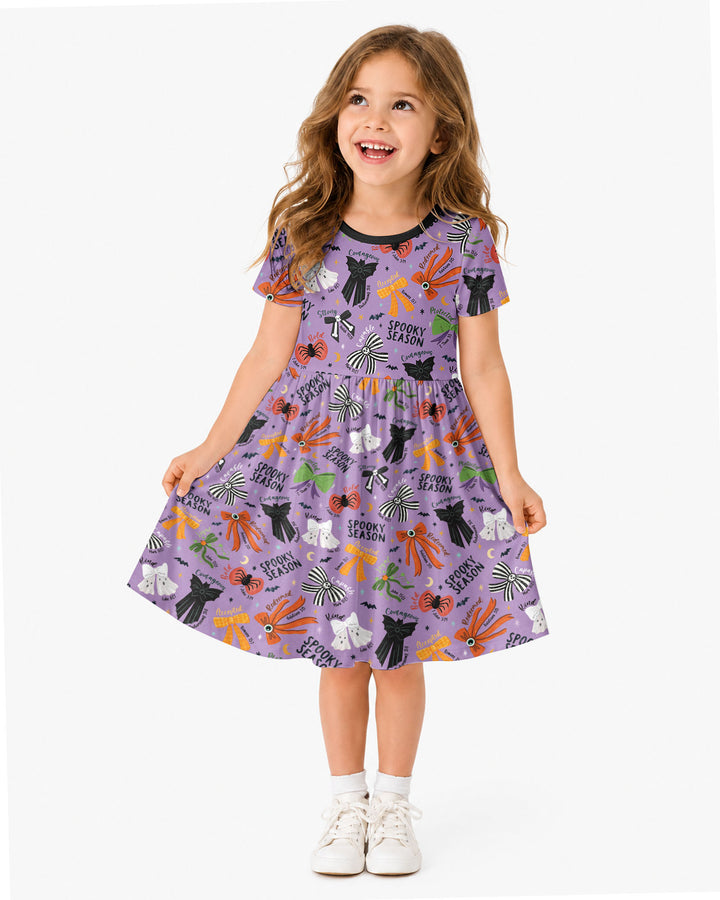 Spooky Bows Spooky Season Bamboo Twirl Dress