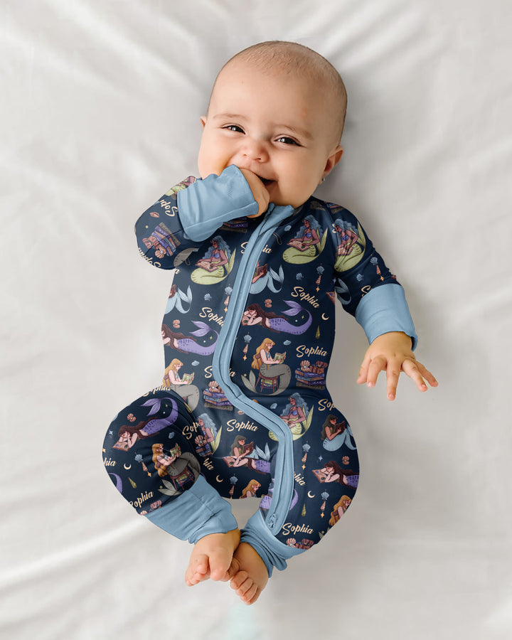Mermaid Reads Bamboo Convertible Zippy