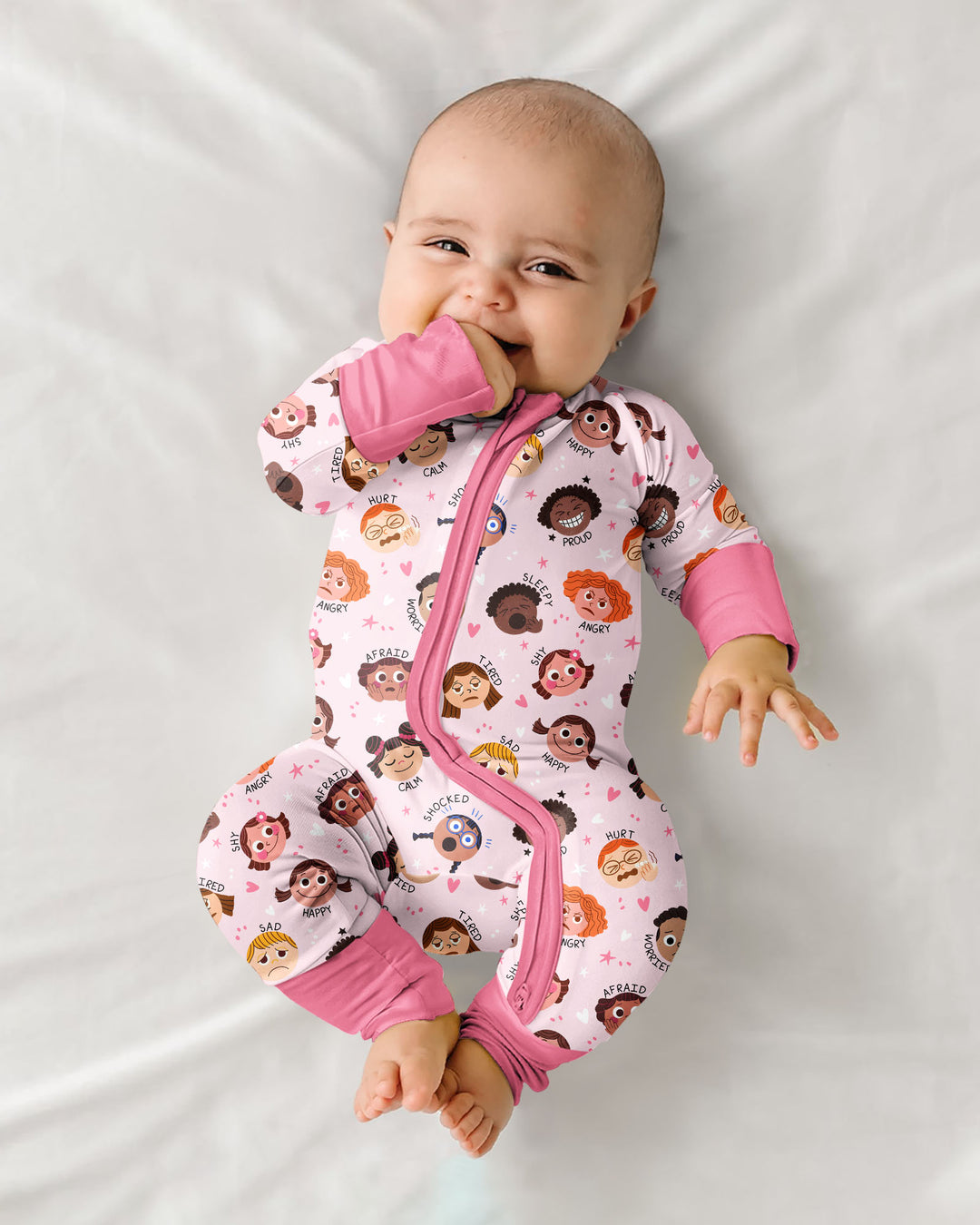 Gerippte Babykleidung mit individuellem Foto - Weich &amp; Skizzenhaft