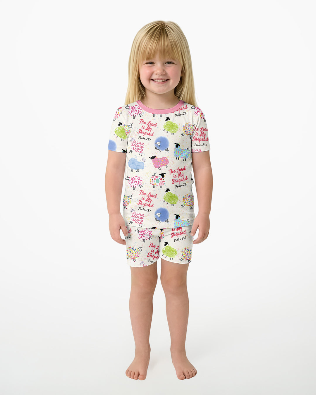 Conjunto de Pijama de Dos Piezas de Bambú con Mangas Cortas y Pantalones Cortos