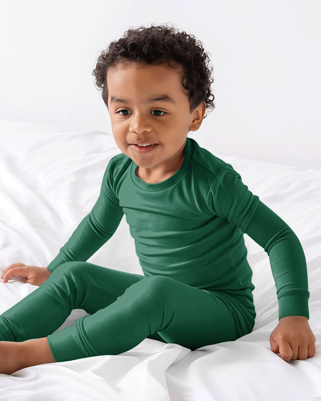 Emerald Bamboo Two Piece Pajama Set
