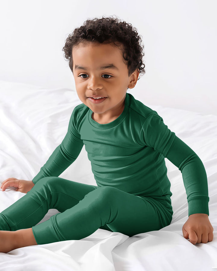 Emerald Bamboo Two Piece Pajama Set