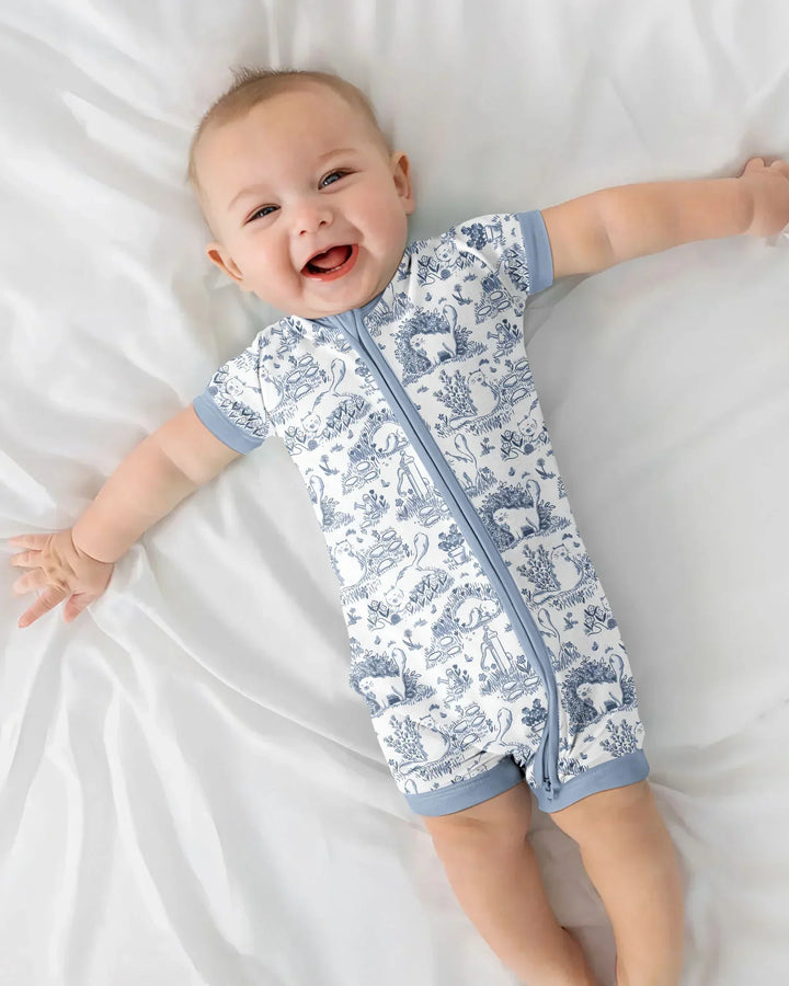 Toile Cats Bamboo Shorty Zippy