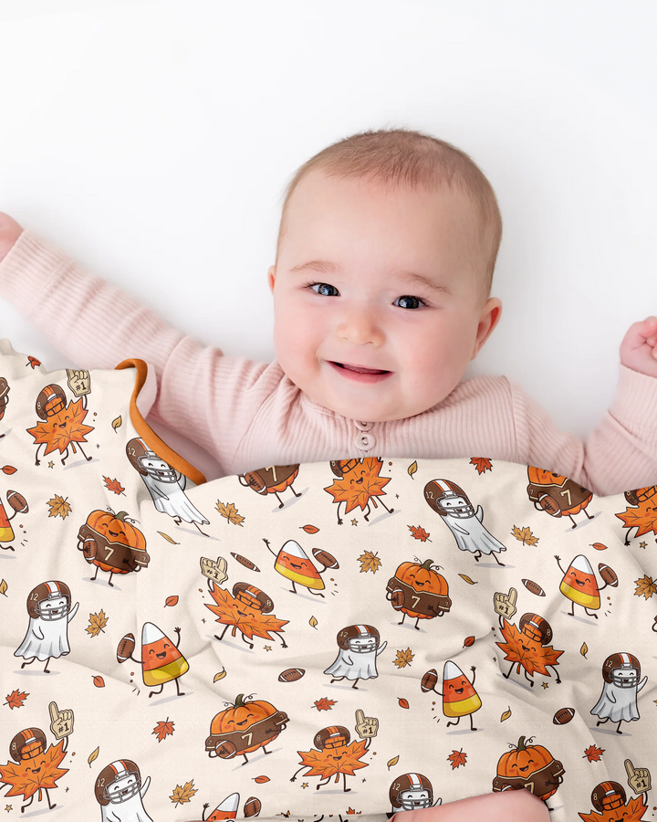 Fall Day Football Bamboo Blanket