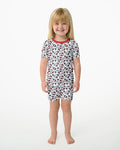 Hockey Rink Bamboo Two Piece Short Sleeve Shorts Pajama Set