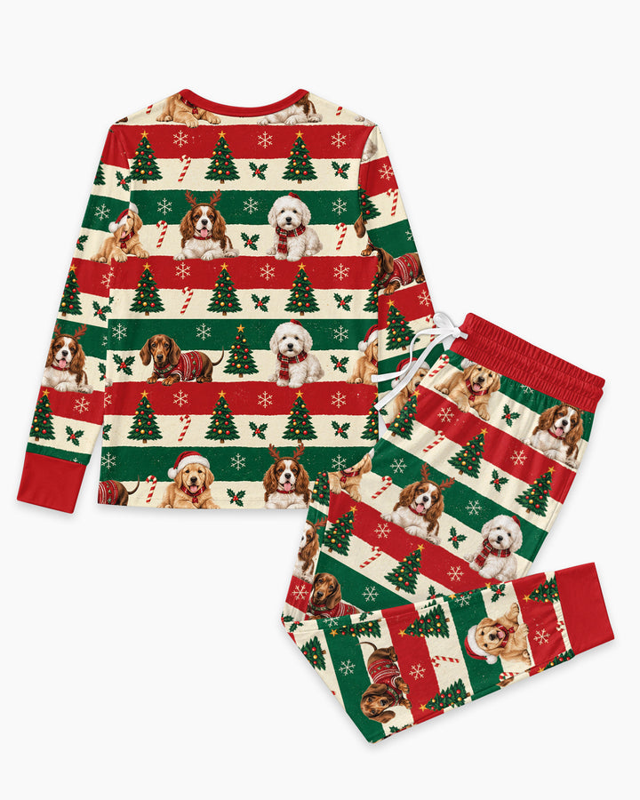 Dog Lover Christmas Bamboo Women Pajama Set