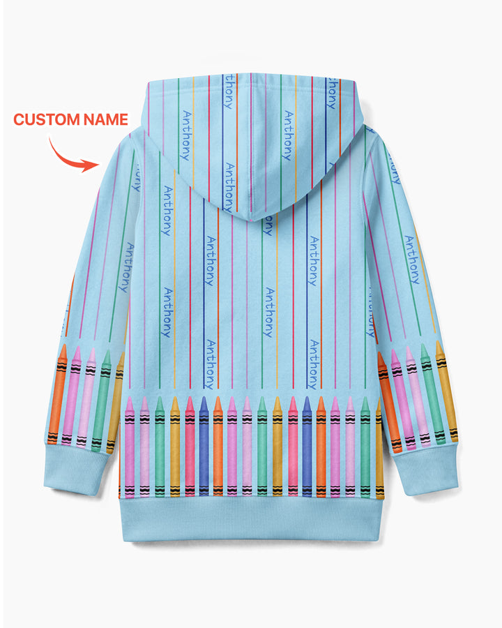 Sudadera con capucha y cremallera de bambú personalizada