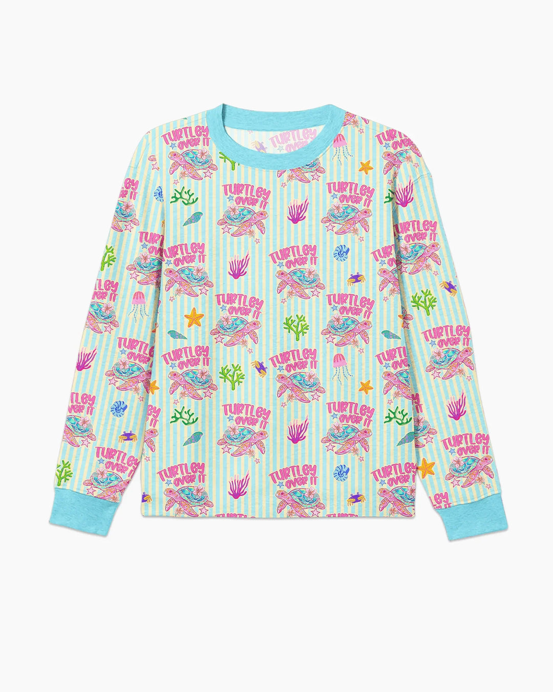 Turtley Over It Family Matching Bamboo Men's Pajama Set