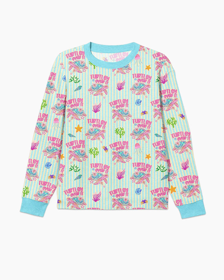 Turtley Over It Family Matching Bamboo Men's Pajama Set