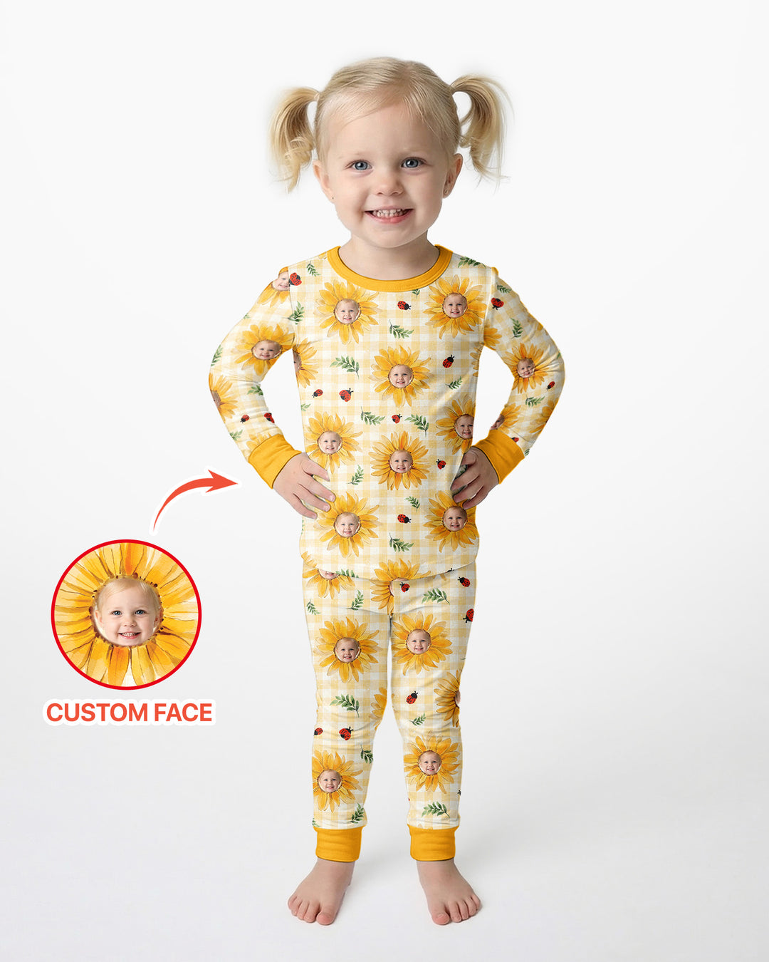 Conjunto de pijama de dos piezas de bambú con mangas largas, plantilla PERSONALIZADA